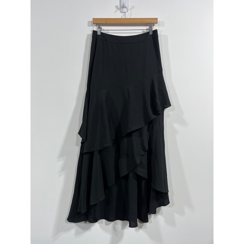 Petal + Pup Asymmetrical Tiered Ruffle Maxi Skirt Women Medium Boho Fairy Grunge